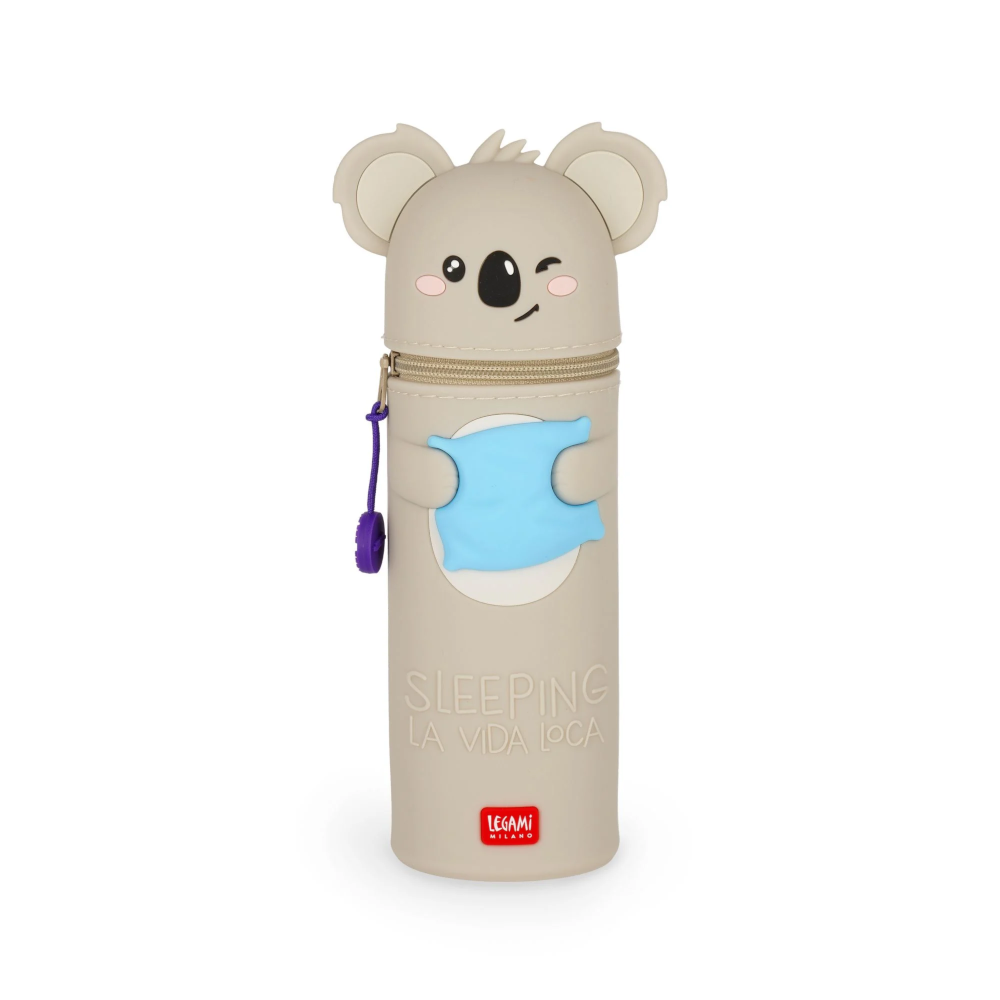 LEGAMI Kawaii Koala 2-in-1-Federmäppchen aus Silikon