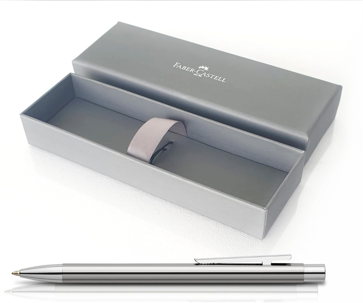 Faber-Castell Neo Slim Kugelschreiber Edelstahl glänzend