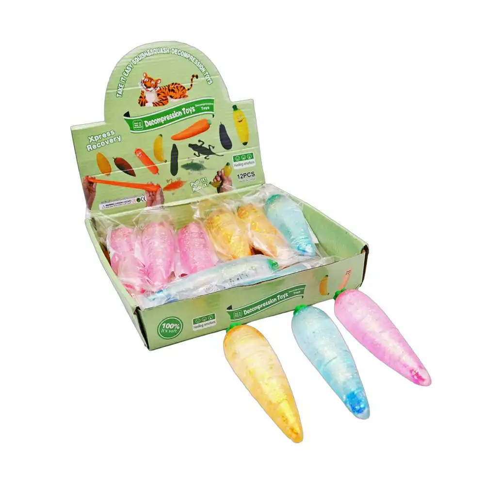 Squishy-Karotte mit Maltosefüllung, 1 von 3 Designs zufällig