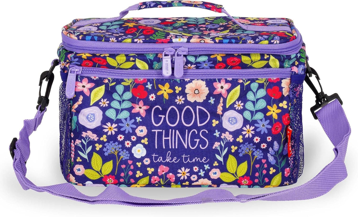 LEGAMI Lunch-Tasche Flowers, isoliert, 7,7 l