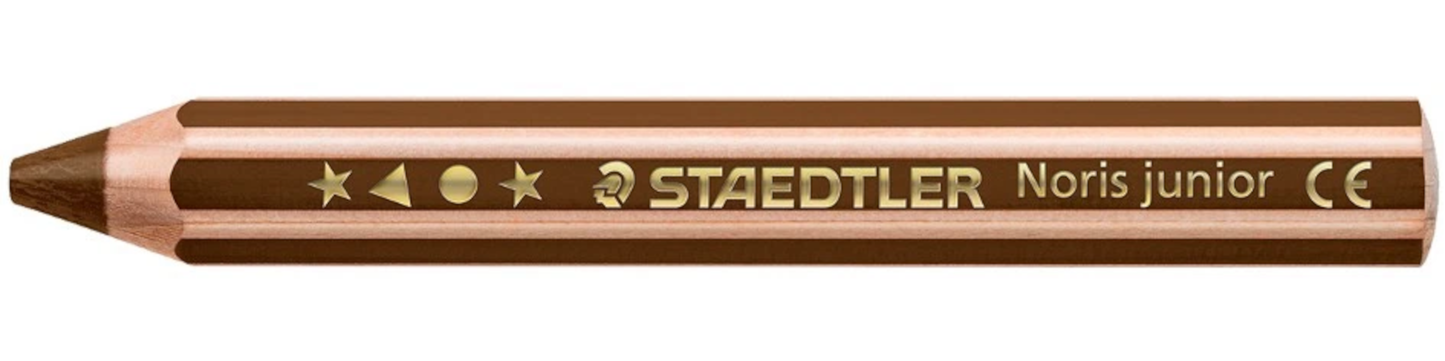 STAEDTLER Noris junior 140 Kindermalstift 3in1 van Dyke braun