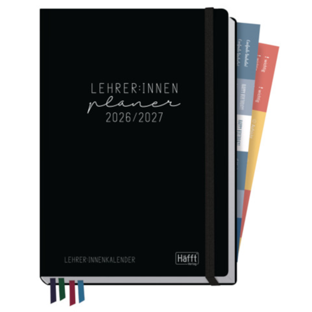 HÄFFT Lehrerkalender 2026/27 A5+ Black Edition