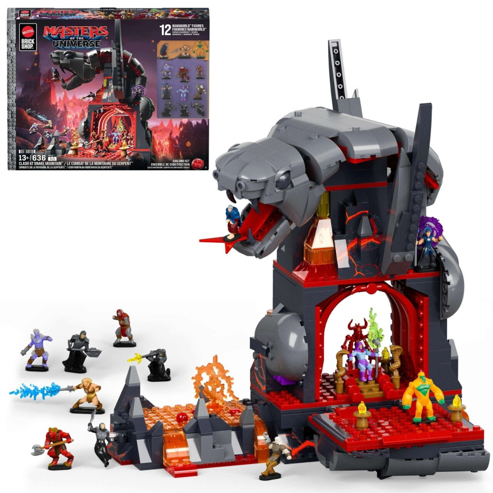 Mattel Brick Shop MOTU Snake Mountain – 12 Figuren