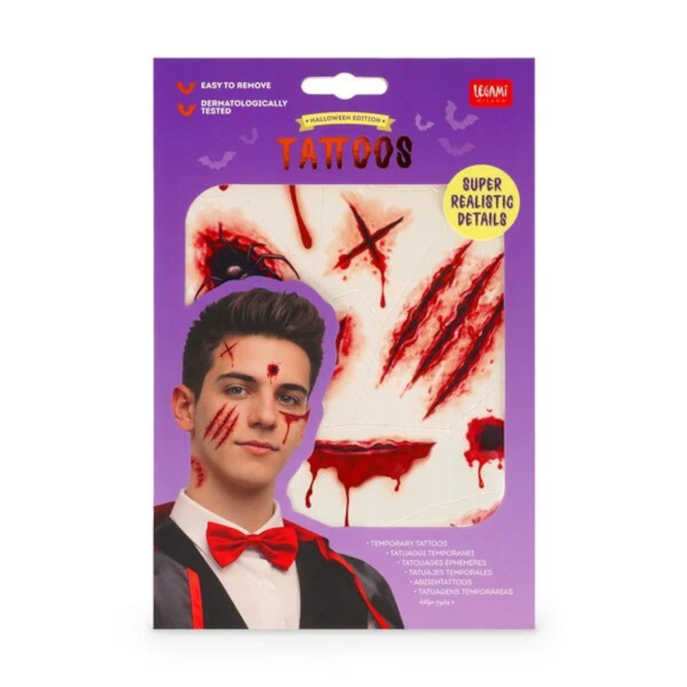 LEGAMI Creepy Tattoos Scar Abziehtattoos