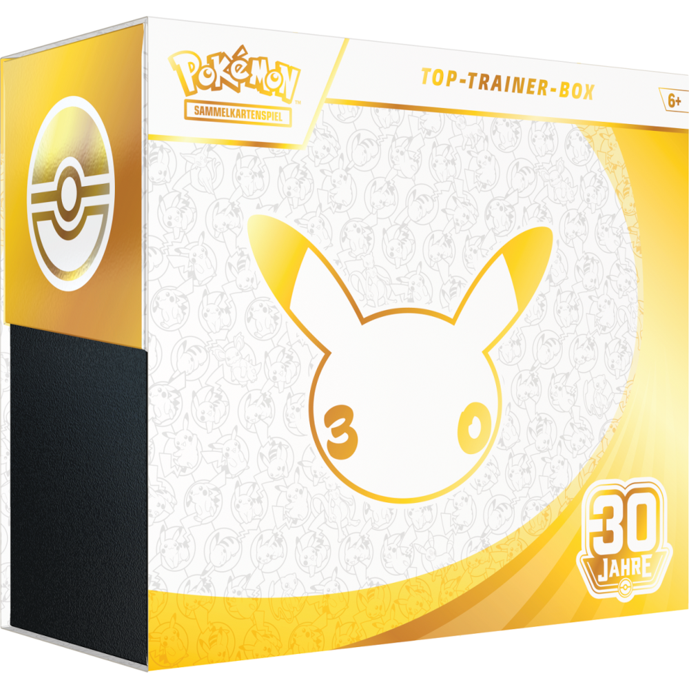 Pokémon 30 Jahre Top Trainer Box deutsch mit 9 Boosterpacks