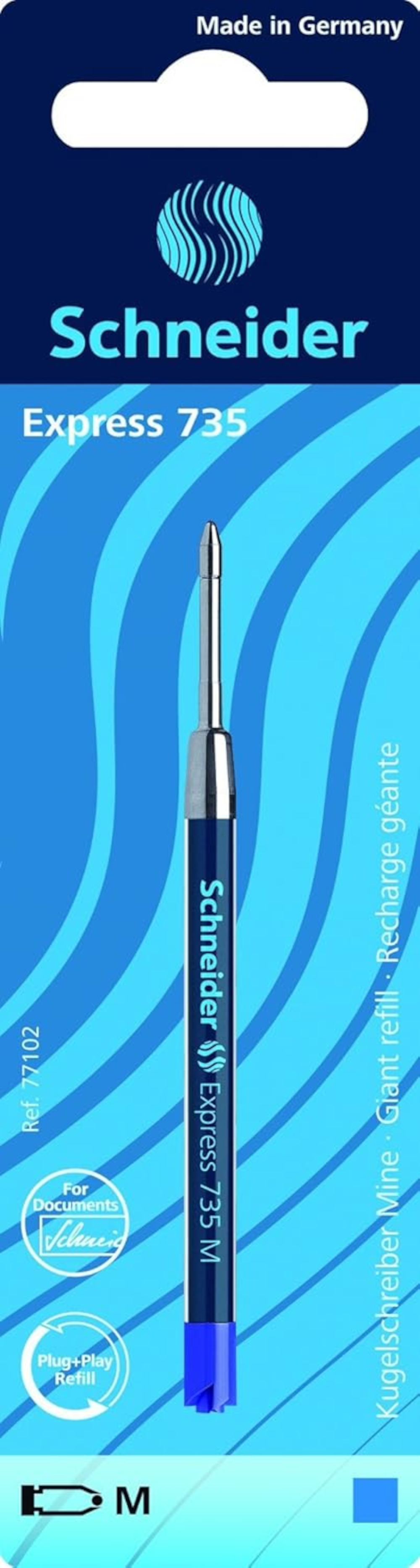 Schneider Großraummine 735 M blau – ISO G2 Metall