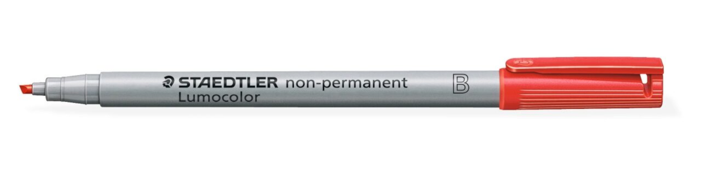 STAEDTLER Lumocolor non-perm. Folienstift M 0,8mm rot 312-2