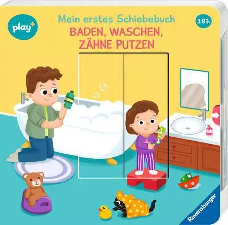 Ravensburger Schiebebuch: Baden, waschen, Zähne putzen - Spielerisch Hygiene lernen