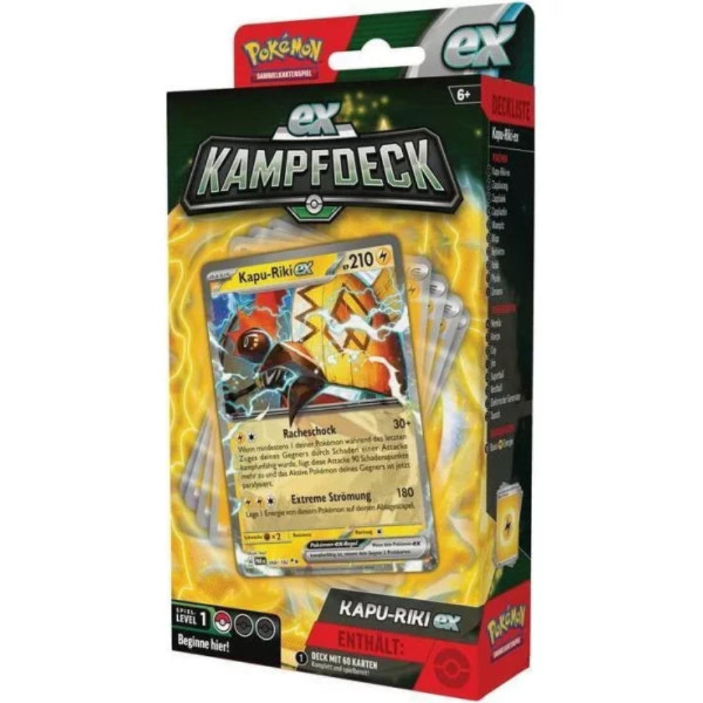 Pokemon EX-Kampfdeck - Kapu-Riki ex Deck - Deutsches Sammelkartenspiel - Peer Online Shop