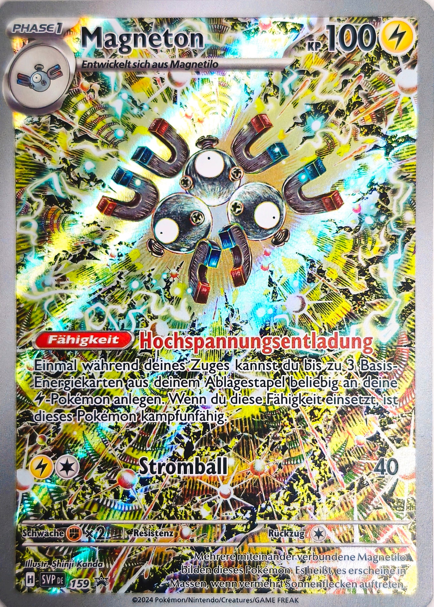 Pokemon Karte Black-Star-Promo Magneton Art-Rare HOLO SVP159 - Peer Online Shop
