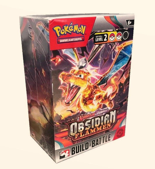 The Pokémon Company International Sammelkarte Pokémon Sammelkartenspiel Obsidian Flammen Prerelease Set - 4 Booster