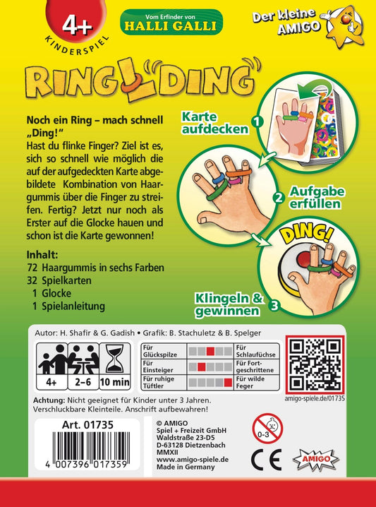 RinglDing – AMIGO Reaktionsspiel mit Haargummis