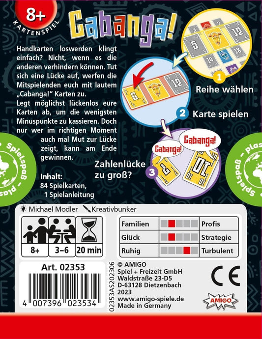 AMIGO Cabanga! – Flottes Kartenspiel, 3–6 Spieler ab 8 J.