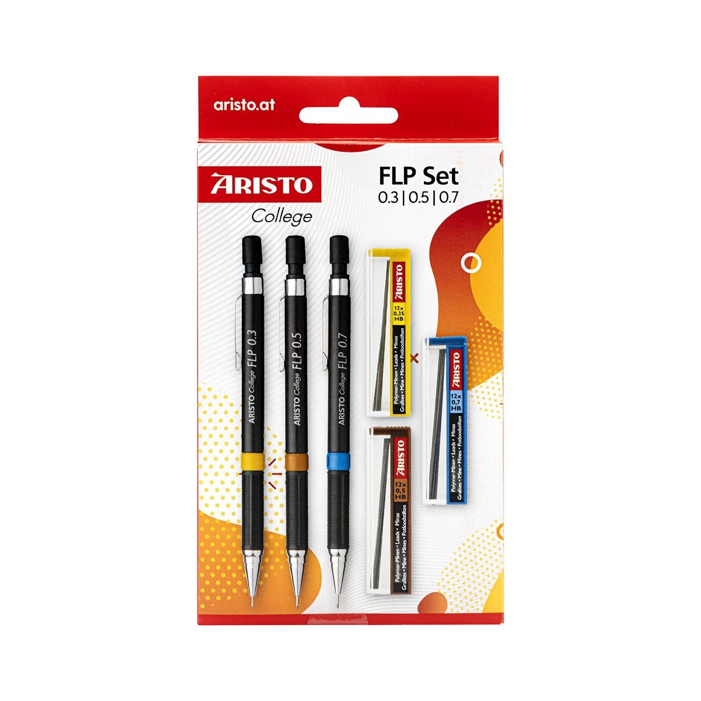 Aristo College Feinminenstift-Set 3+3 – 0,3/0,5/0,7 mm