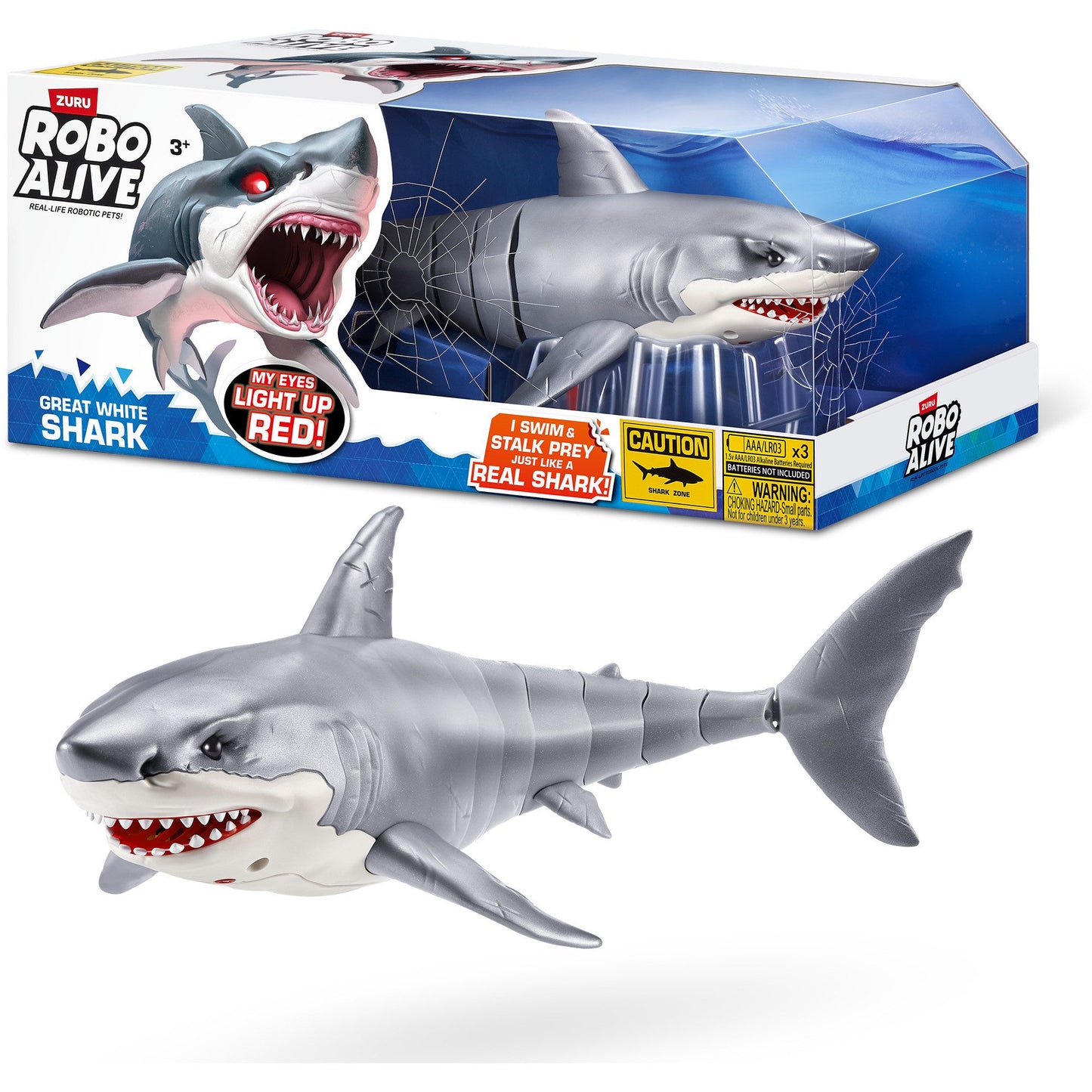 ZURU Robo Alive Great White Shark Attack Badespielzeug