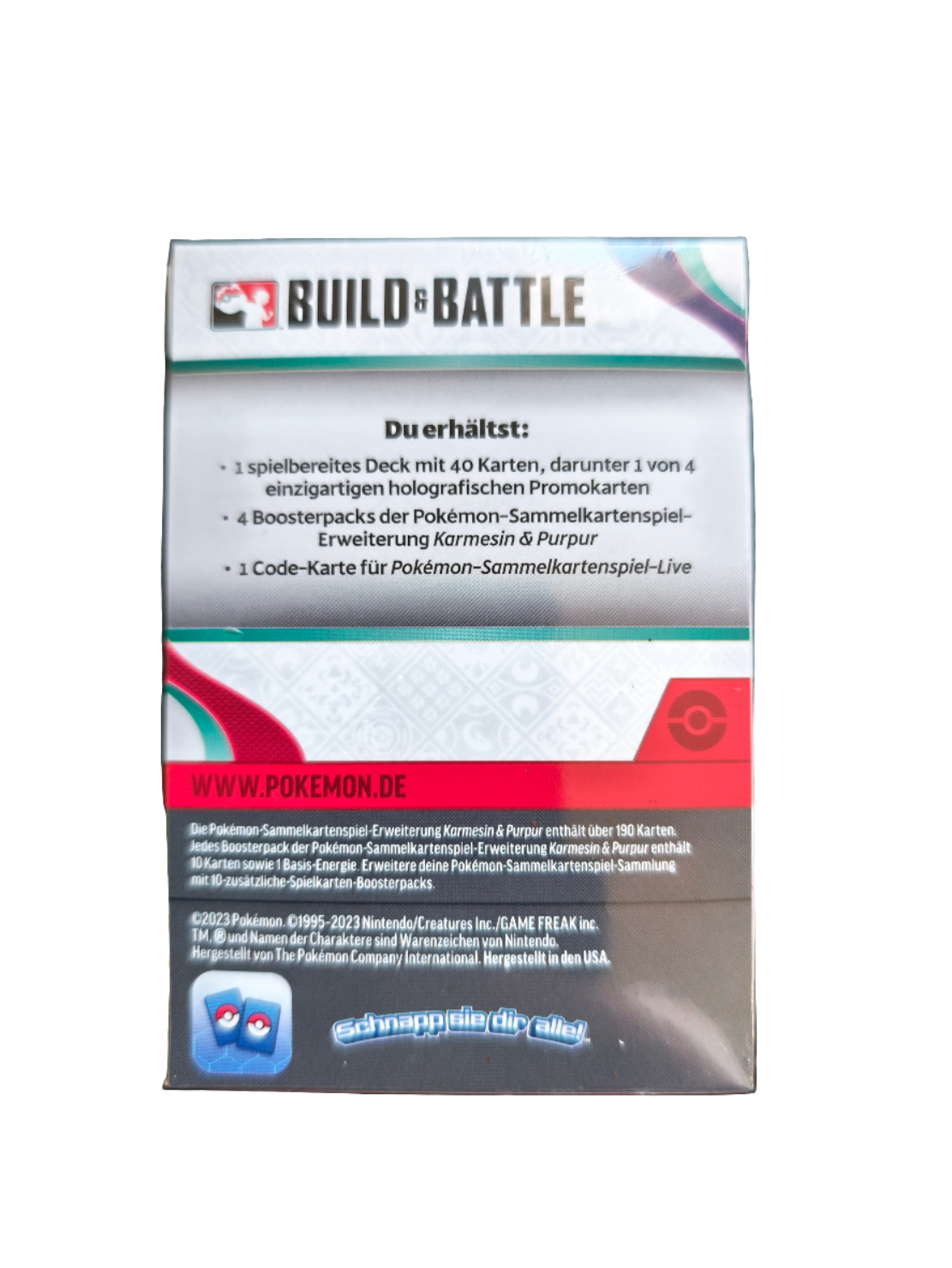 Pokémon Karmesin & Purpur Prerelease Set - 4 Booster Packs + Promo-Karte (Deutsch)