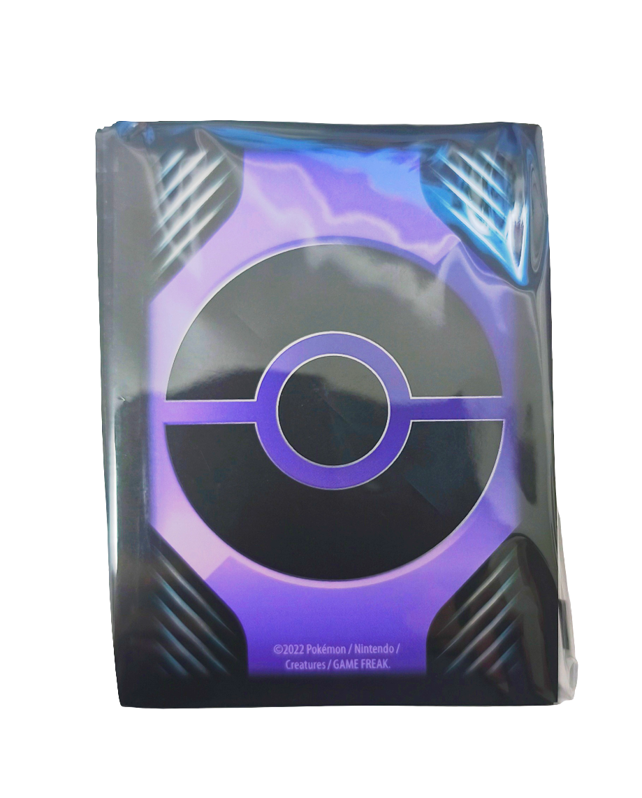 Pokémon 65 Soft Sleeves mit lila Pokeball Trainer Artwork