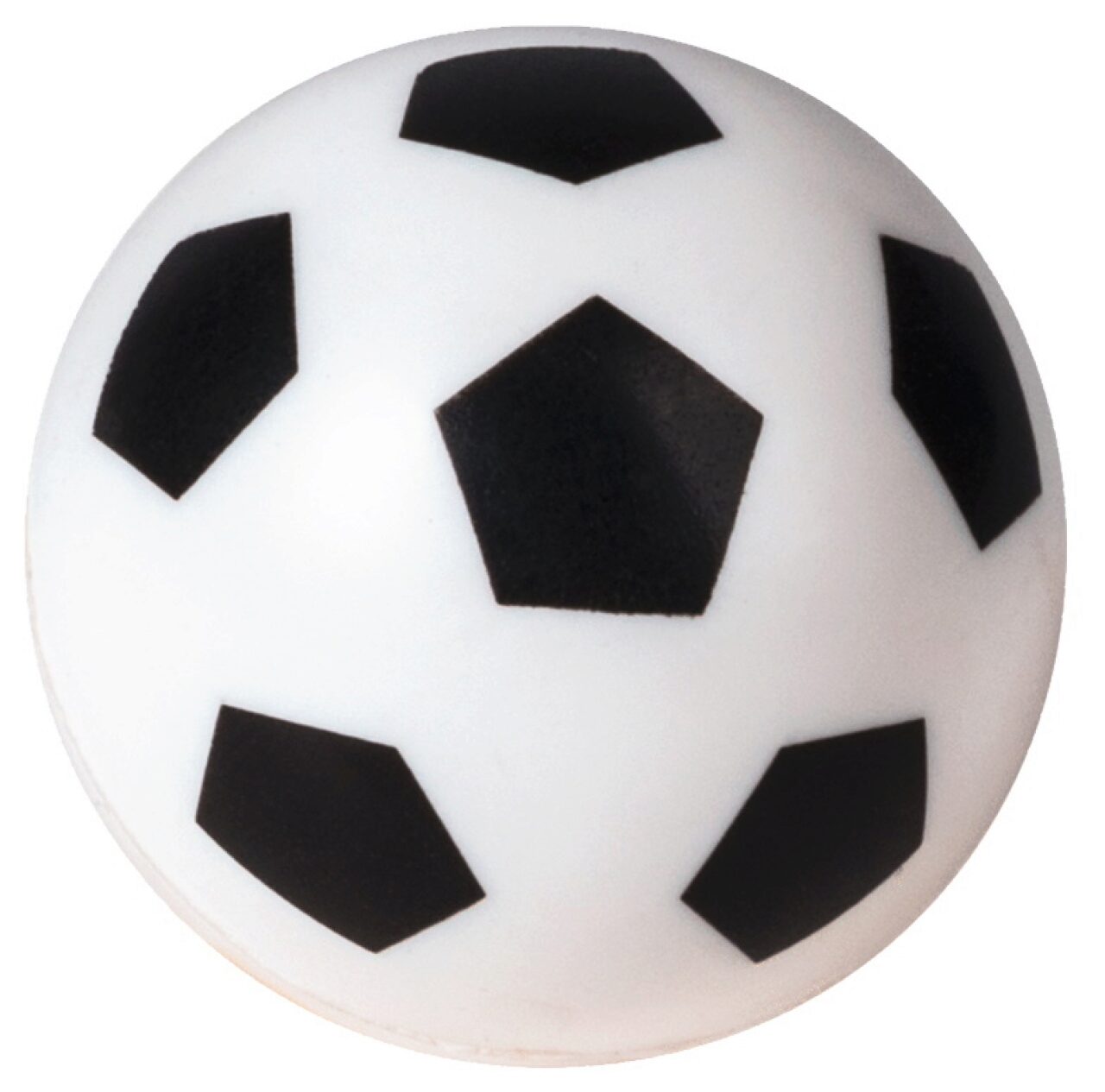 BRUNNEN Flummi Fußball Gummiball Ø 4 cm schwarz/weiß