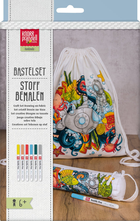 Krea-Set: Turnbeutel & Federmäppchen zum Selbstgestalten