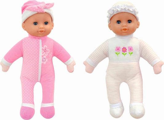 DOLLSWORLD 78122 Little Loves 1x Babypuppe 30cm - Mit 16 Sounds & Schlafaugen