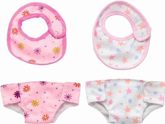 Dolls World Stoff-Lätzchen & Windeln