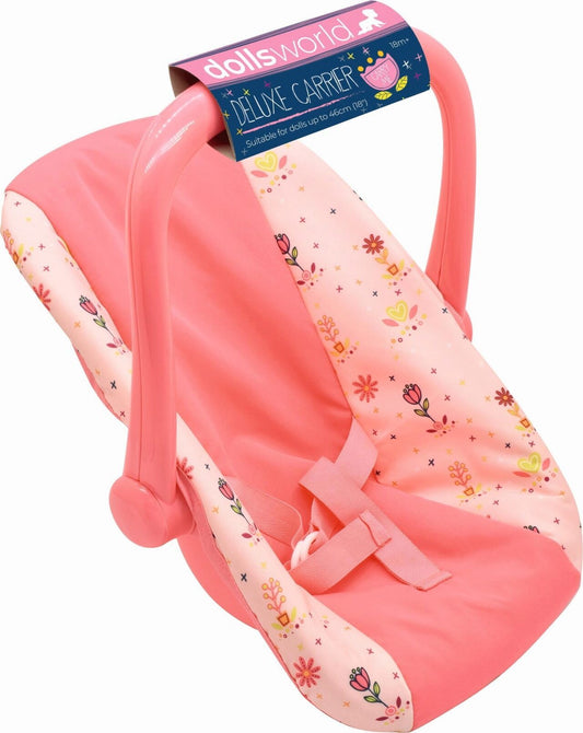 Dolls World Baby-Autositz mit Tragegriff - Sicherer Puppentransport
