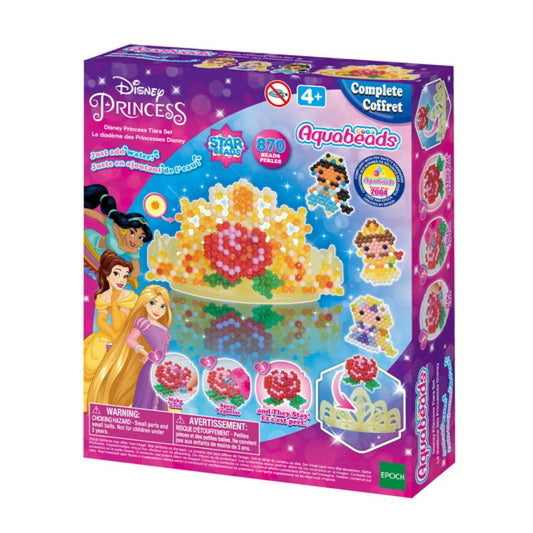 EPOCH31901 Aquabeads Disney Prinzessinnen Krone - Magisches Bastelset mit 870 Perlen