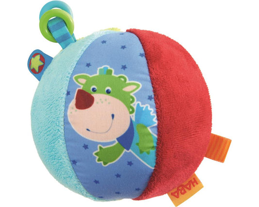 HABA Entdeckerball Maus Merle & Drache Duri - Motorikspielzeug ab 6 Monaten - 1 Stück