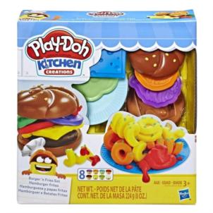 E5472 Hasbro Play Doh Küchenwerkstatt Hamburger und Pommes Frites Spielset E5472