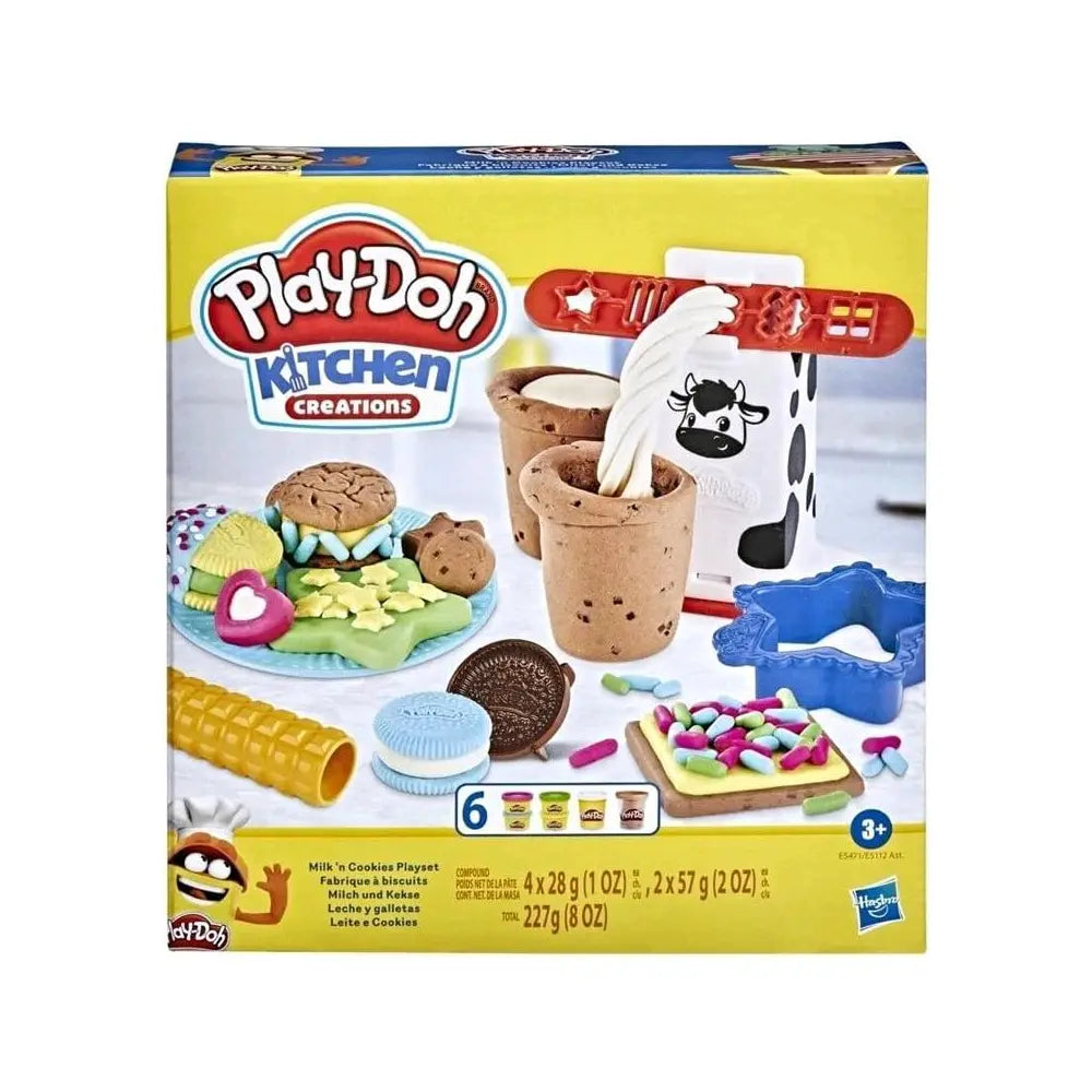 Hasbro Play-Doh Küchenwerkstatt Milch & Plätzchen Set E5471 - 8 Teile