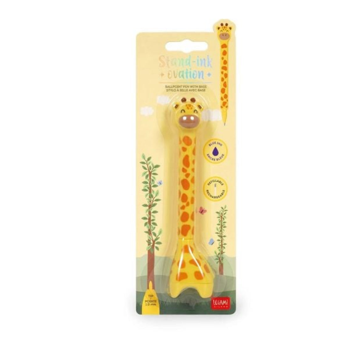 LEGAMI Stand-Ink Ovation Kugelschreiber Giraffe mit Standfuss