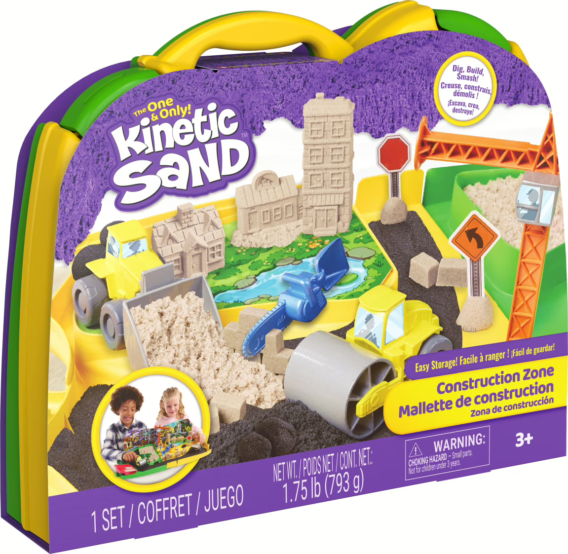 Spin Master Kinetic Sand Deluxe Baustellen-Koffer 794g ab 3