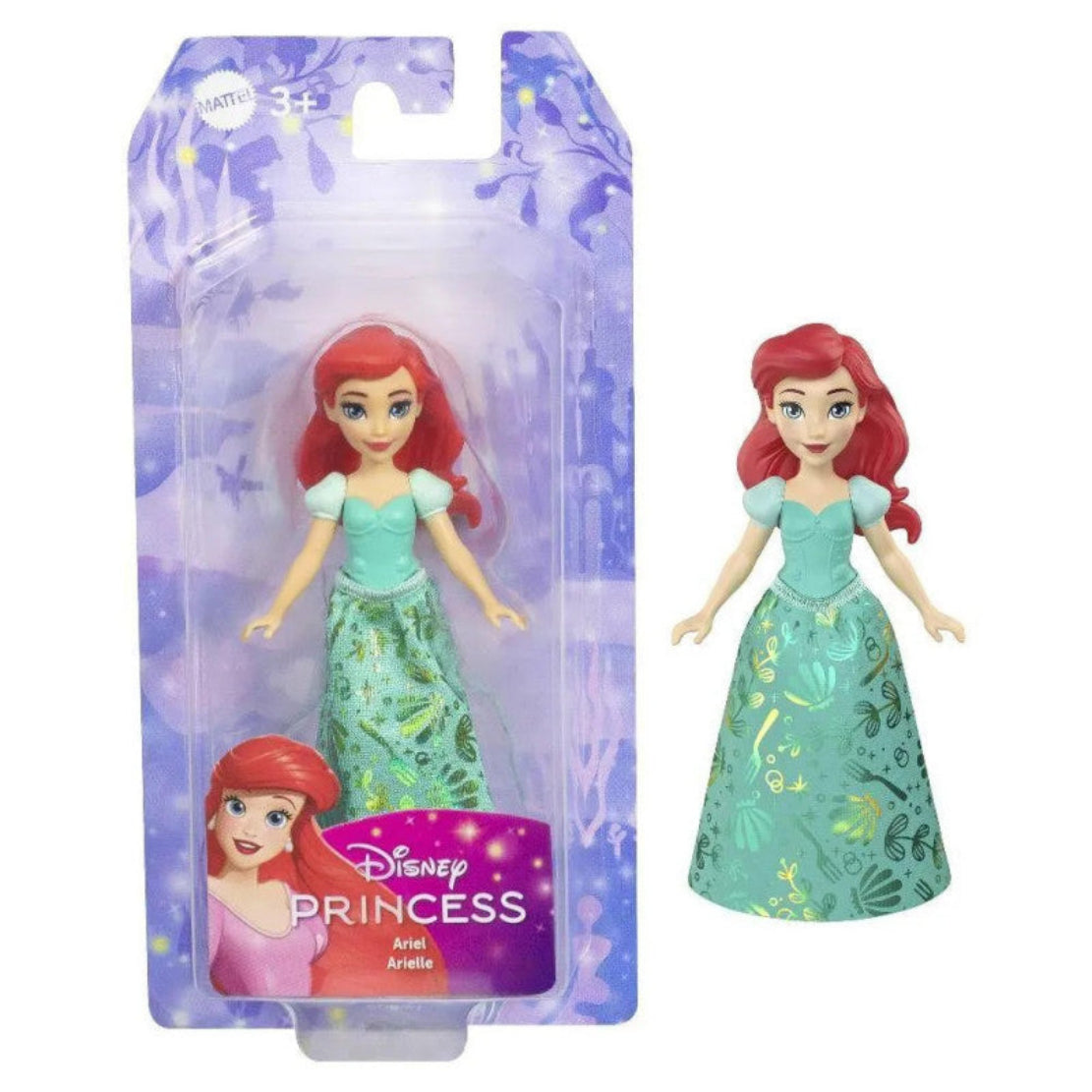 Arielle - Disney Prinzessin Puppe mit Glitzerkleid