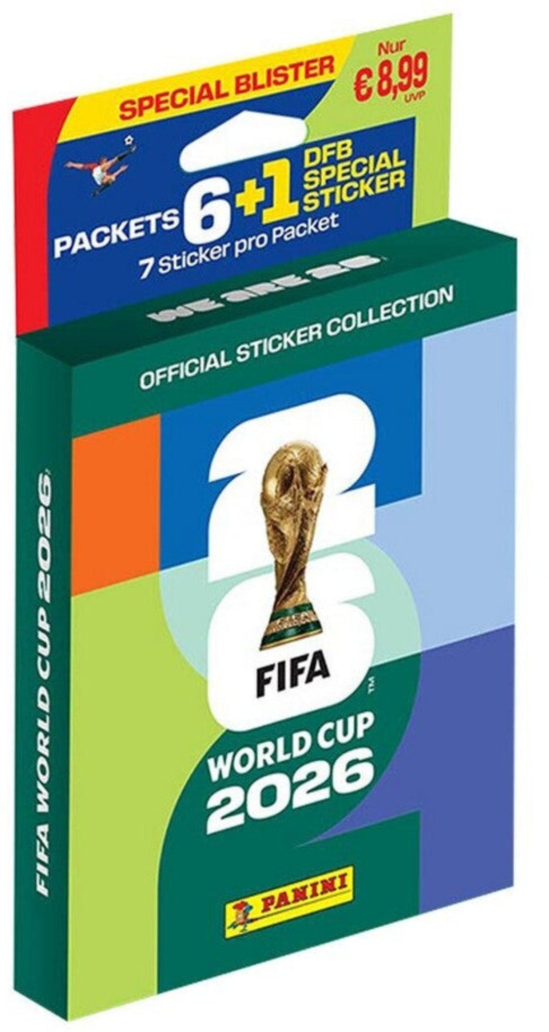 Panini FIFA WM 2026 Eco-Blister – 6 Sticker-Packs (43 Sticker)