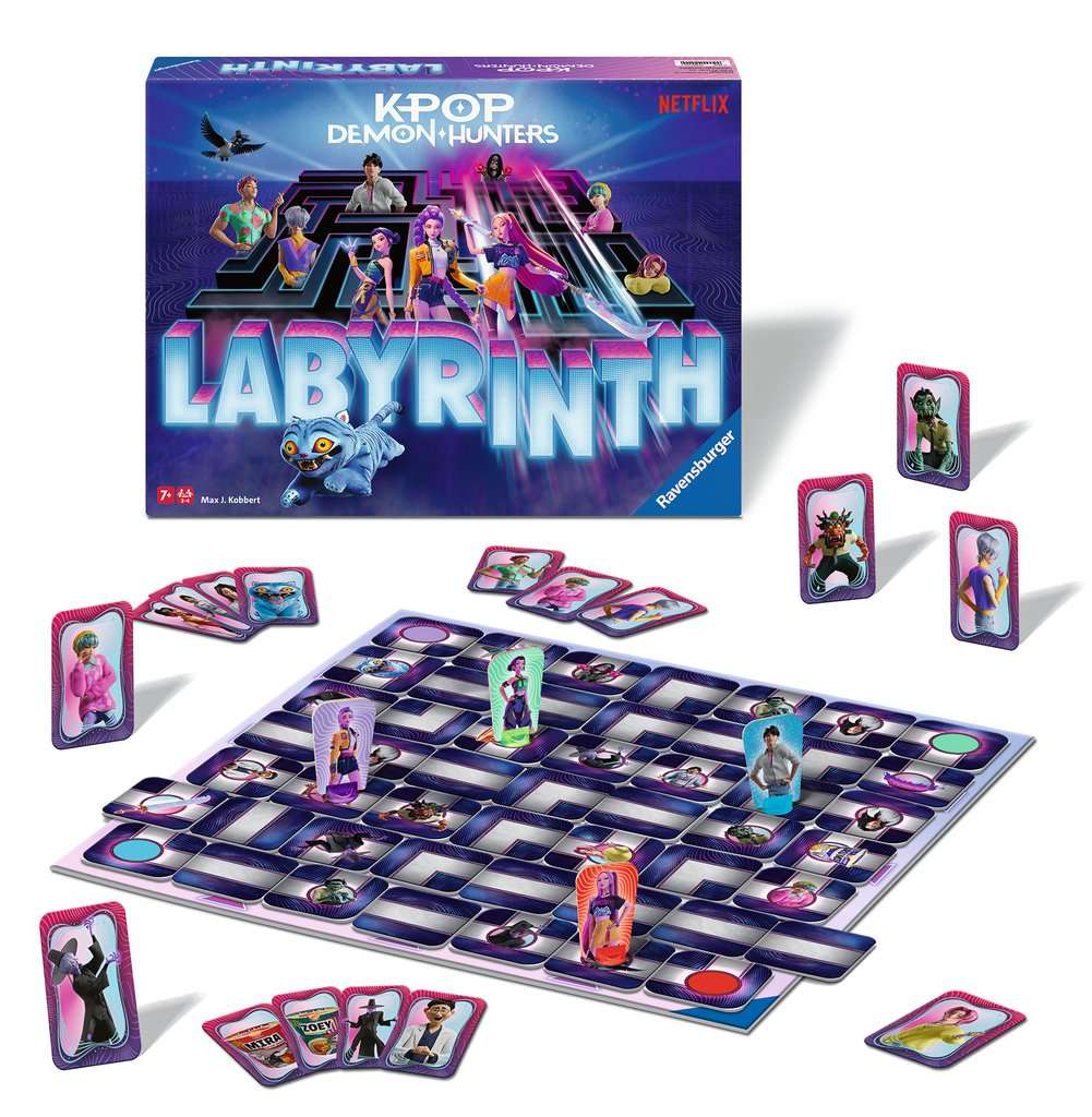 Ravensburger KPop Demon Hunters – Das verrückte Labyrinth Brettspiel