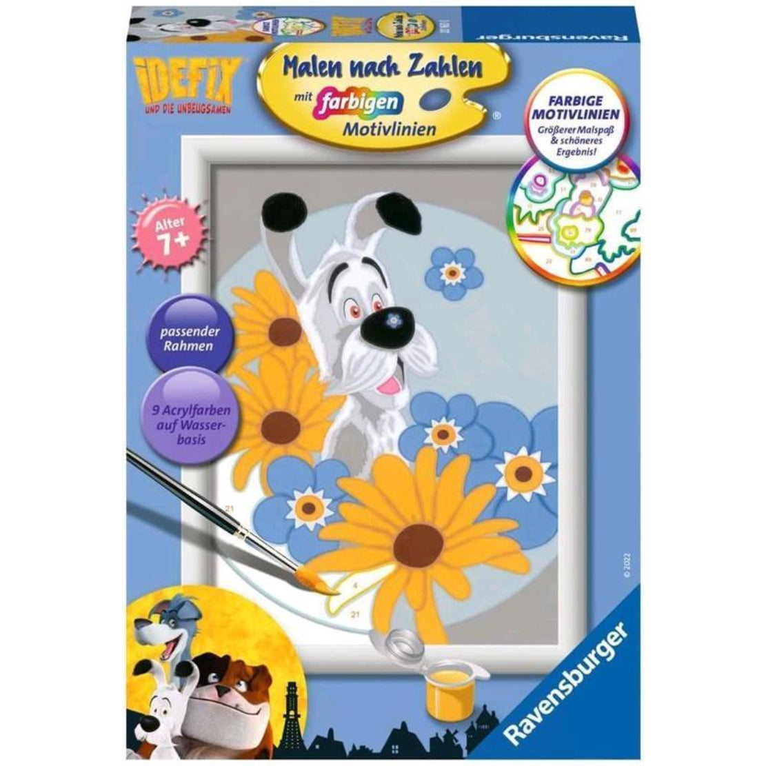 Ravensburger Malen nach Zahlen - Mutiger Idefix für Kinder ab 7 Jahren