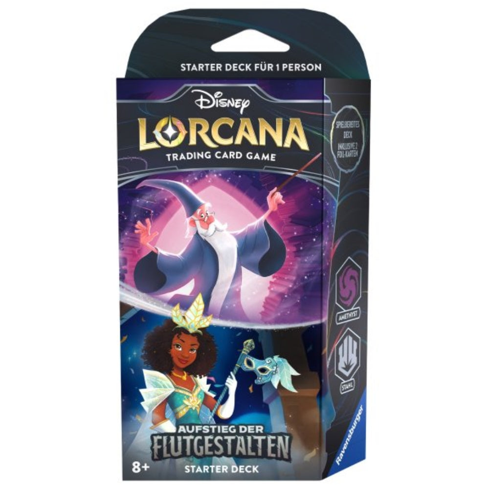 Disney Lorcana: Aufstieg der Flutgestalten - Starter Deck Amethyst und Stahl (Deutsch)