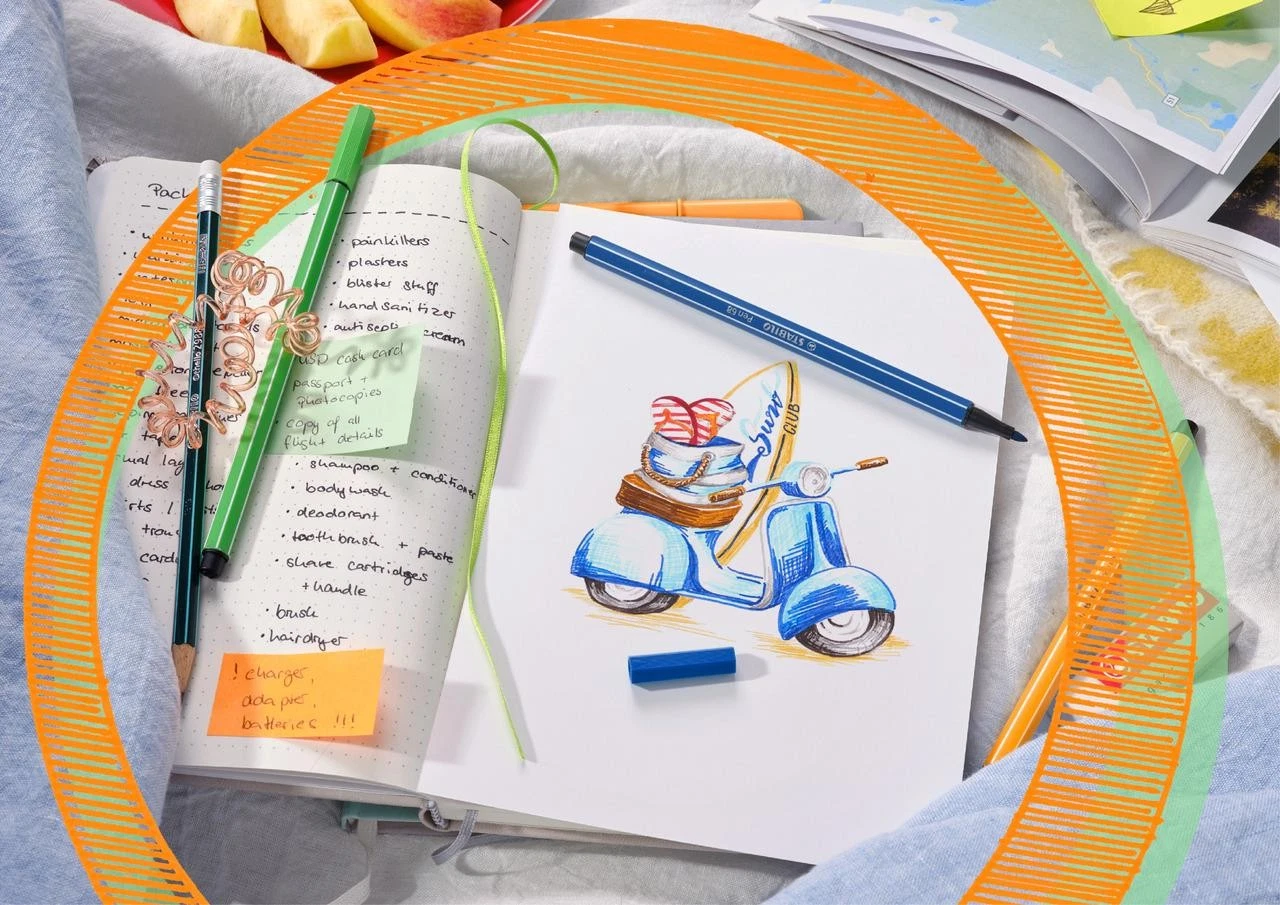 STABILO Pen 68 – 10er Kartonetui Filzstifte 1 mm