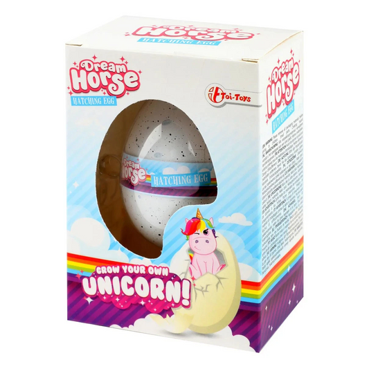 Schlüpfei Hatching EGG DREAM HORSE Einhorn weiß pink 2fach sortiert