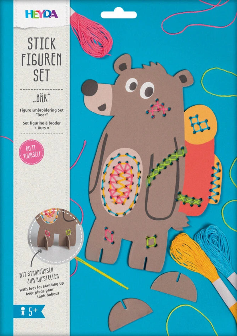 StickSet Bär - Kreatives Bastelset für Kinder