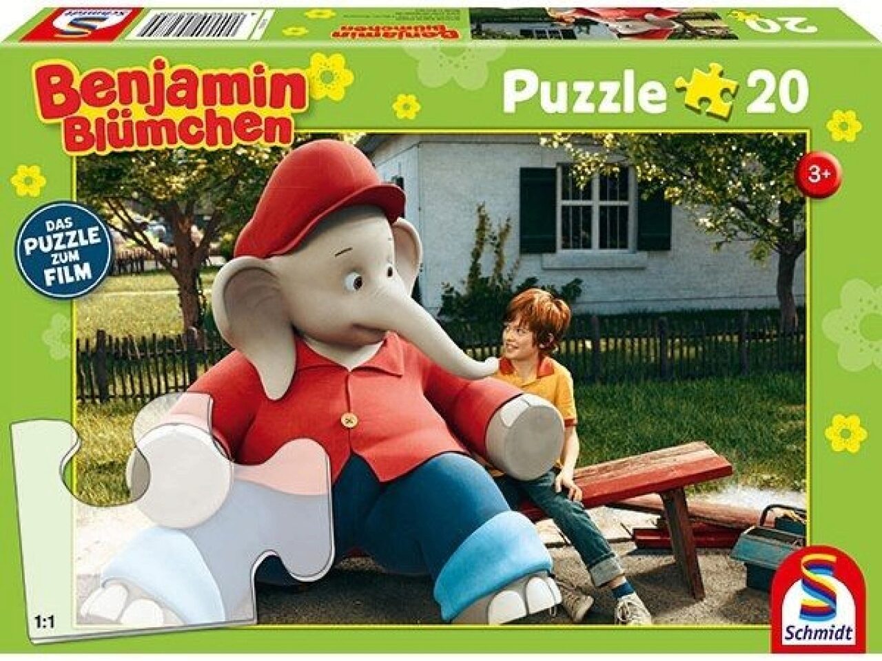 Benjamin Blümchen Puzzle - Ferien im Zoo (20 Teile) - Perfekt für kleine Puzzle-Fans ab 3 Jahren