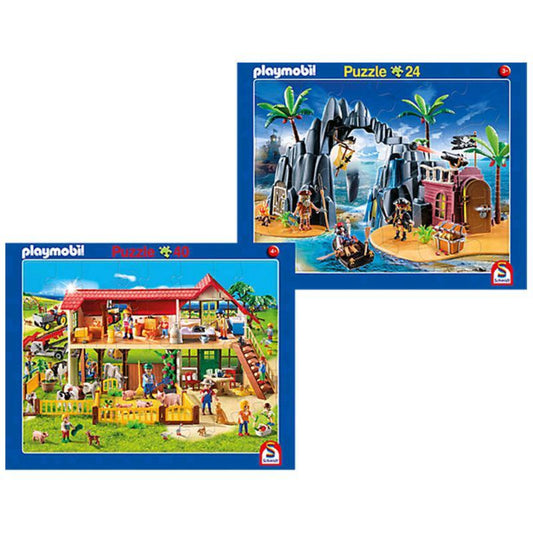 Schmidt Spiele Puzzle Playmobil 24 Teile/40 Teile 56796