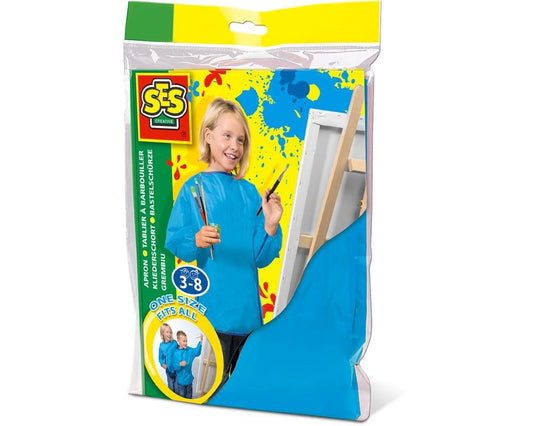 SES Creative Bastelschürze für Kinder 3-8 Jahre - Royalblau | Made in Holland