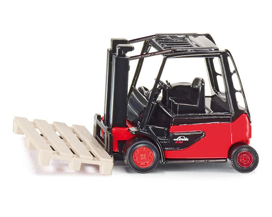 SIKU Gabelstapler Linde - Detailgetreues Spielzeugmodell im Maßstab 1:87