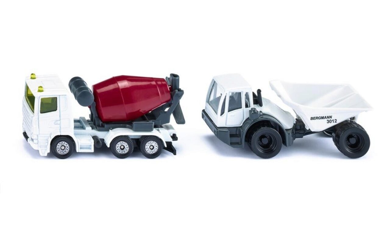 siku Baustellen Set - Detailgetreue Baufahrzeuge für Kinder ab 3 Jahren