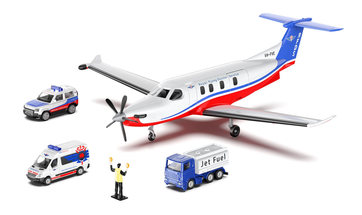 siku 5406 Pilatus PC-12 Pro Flying Doctors Flugzeug mit Zubehör