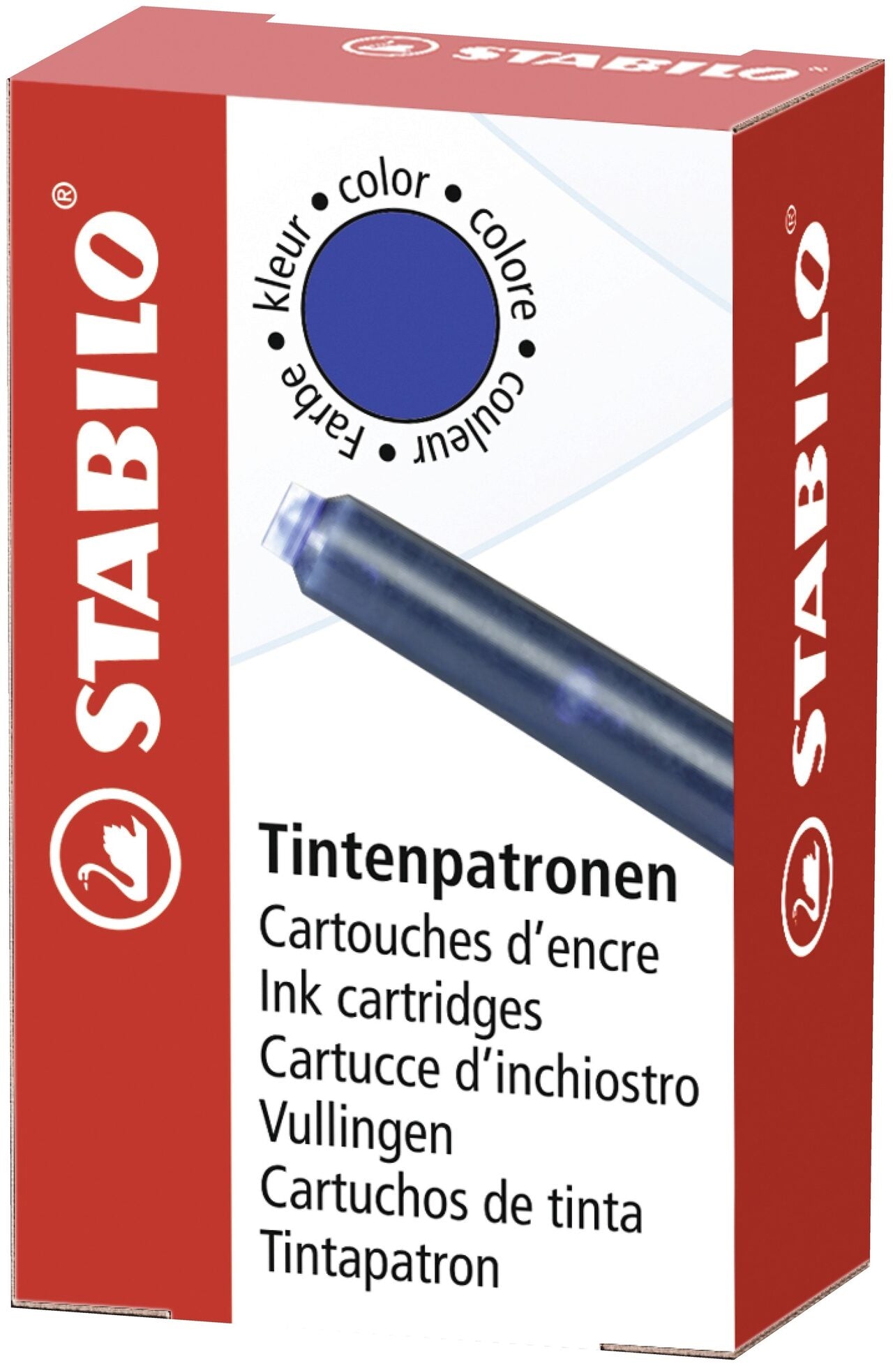 STABILO Tintenpatronen blau löschbar 6er Pack