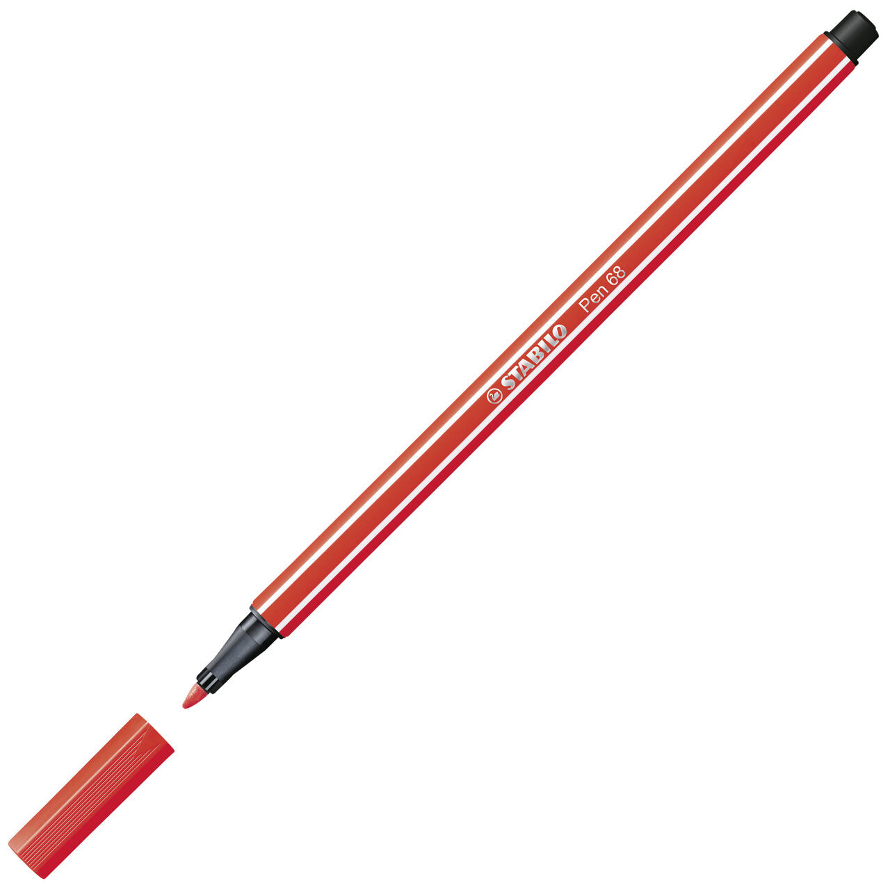 STABILO Pen 68 Filzstift hellrot – 1 mm Einzelstift