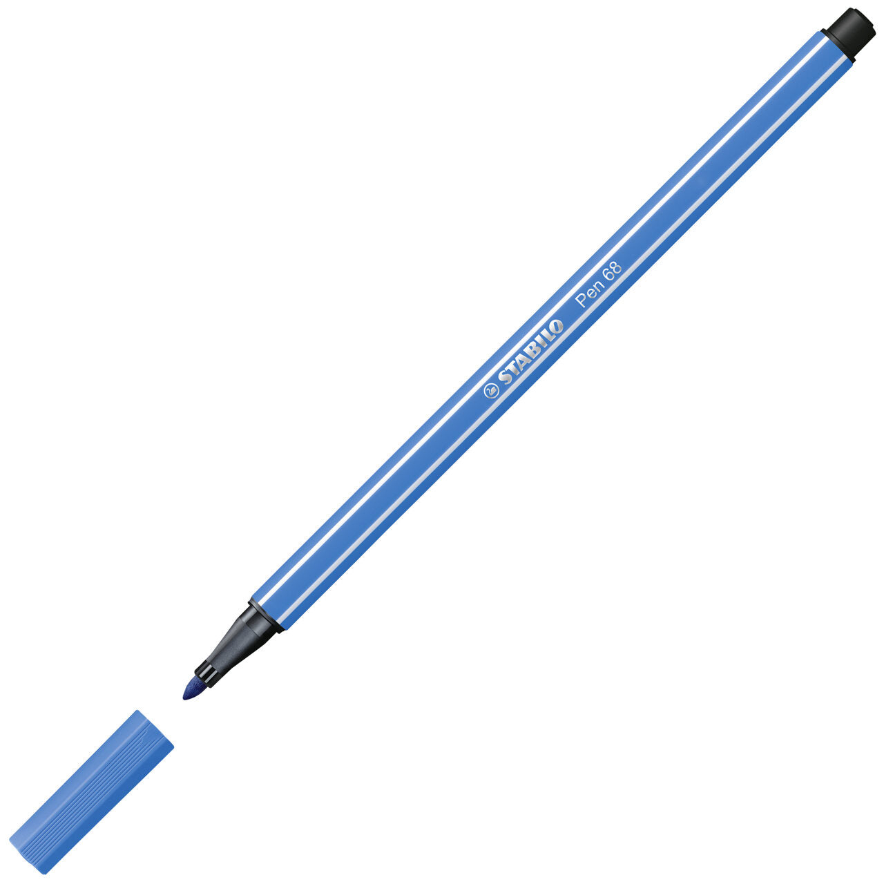 STABILO Pen 68 Filzstift dunkelblau – 1 mm Einzelstift