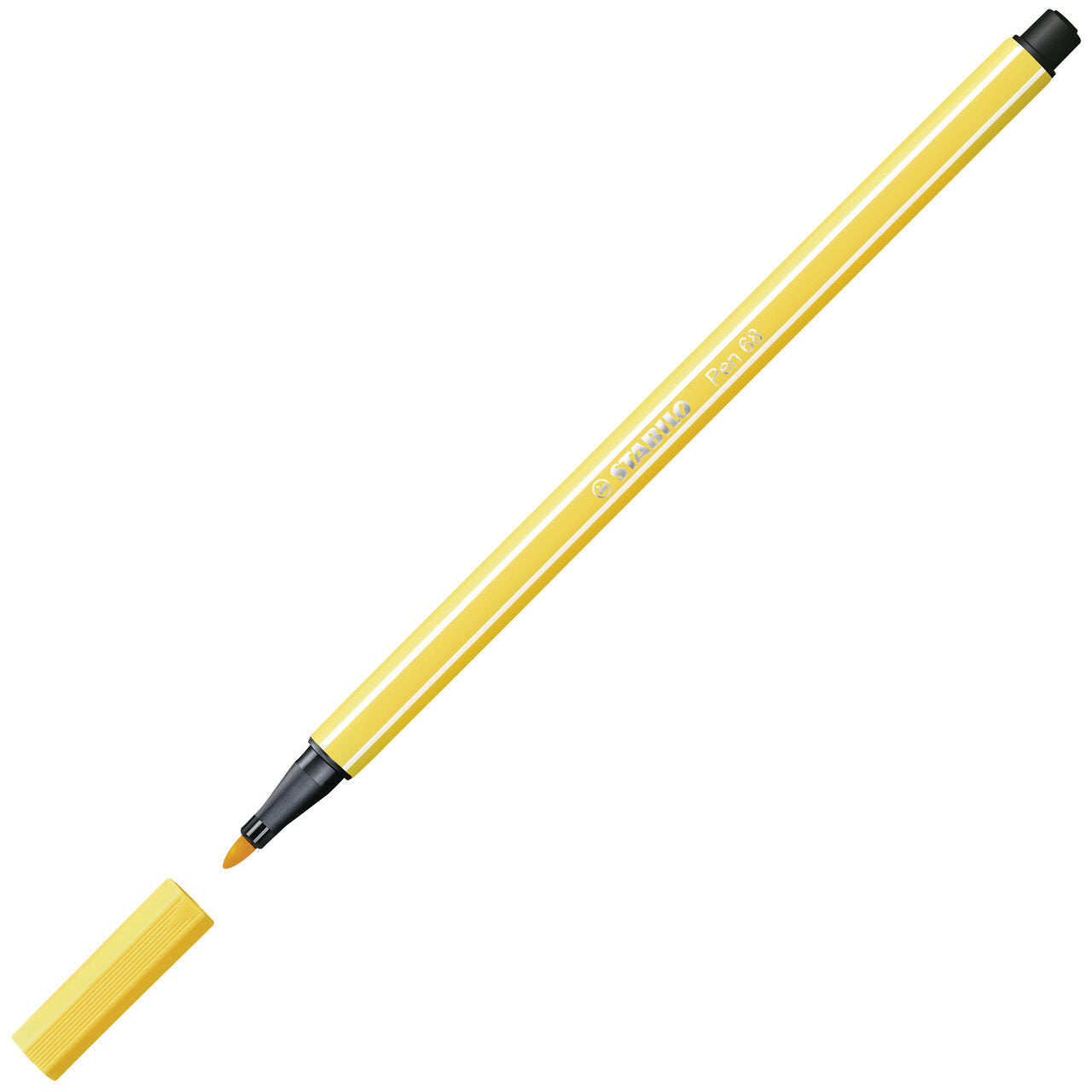 STABILO Pen 68 Filzstift gelb – 1 mm Einzelstift